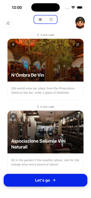 A Hic plan in Milan, stop by stop